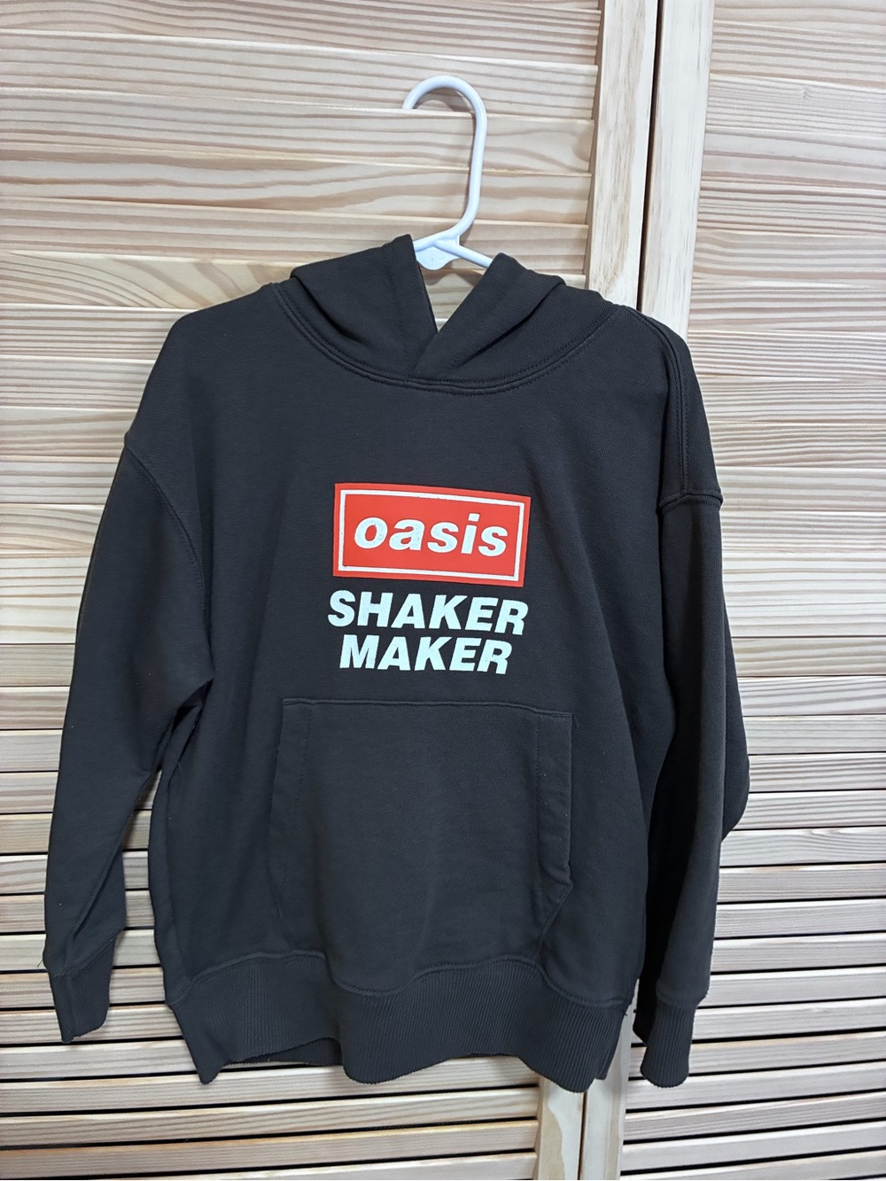 Zara Oasis brown Hoodie with Red & White Graphic